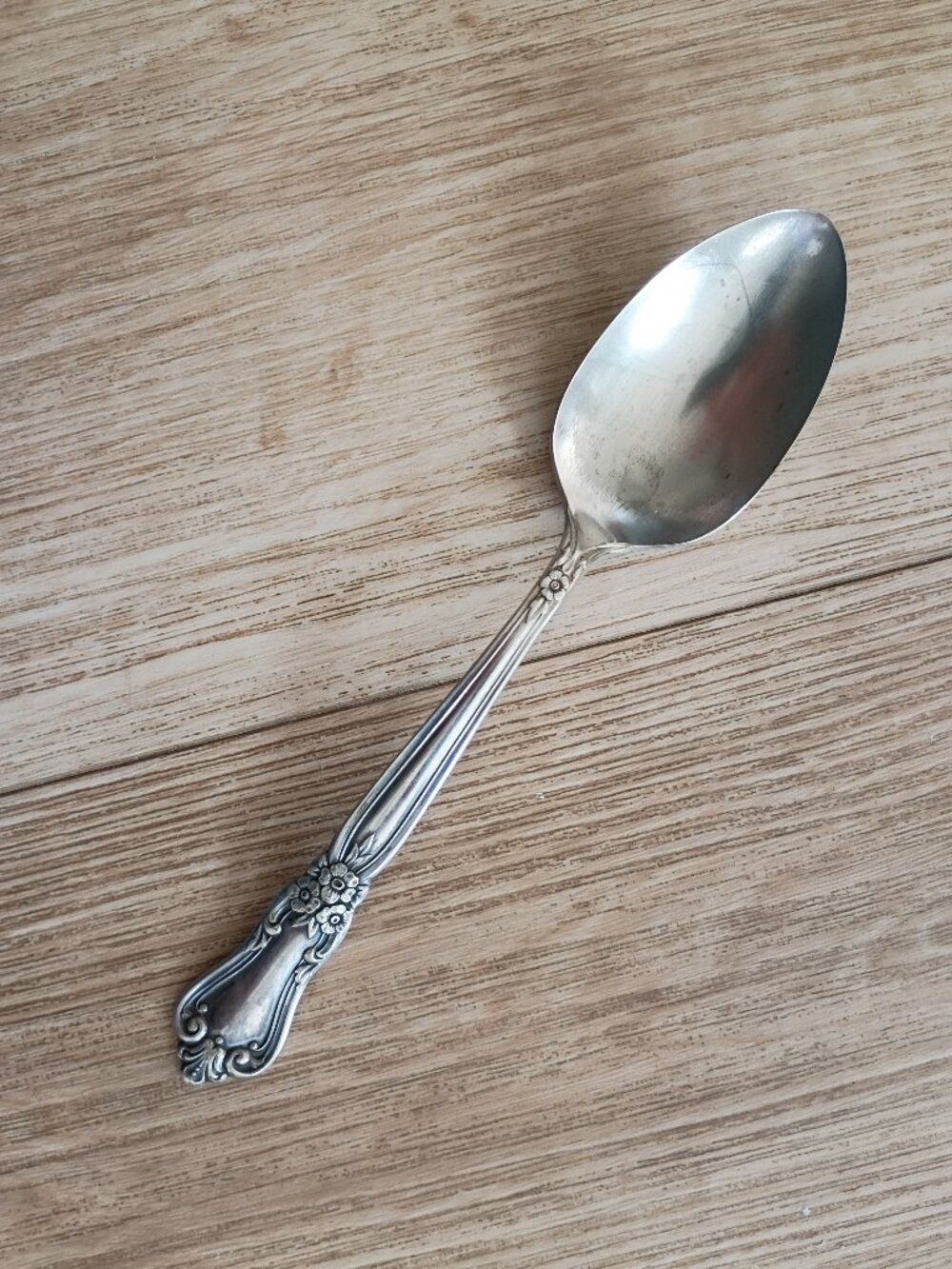 Vintage Silver Plate Serving Spoon
